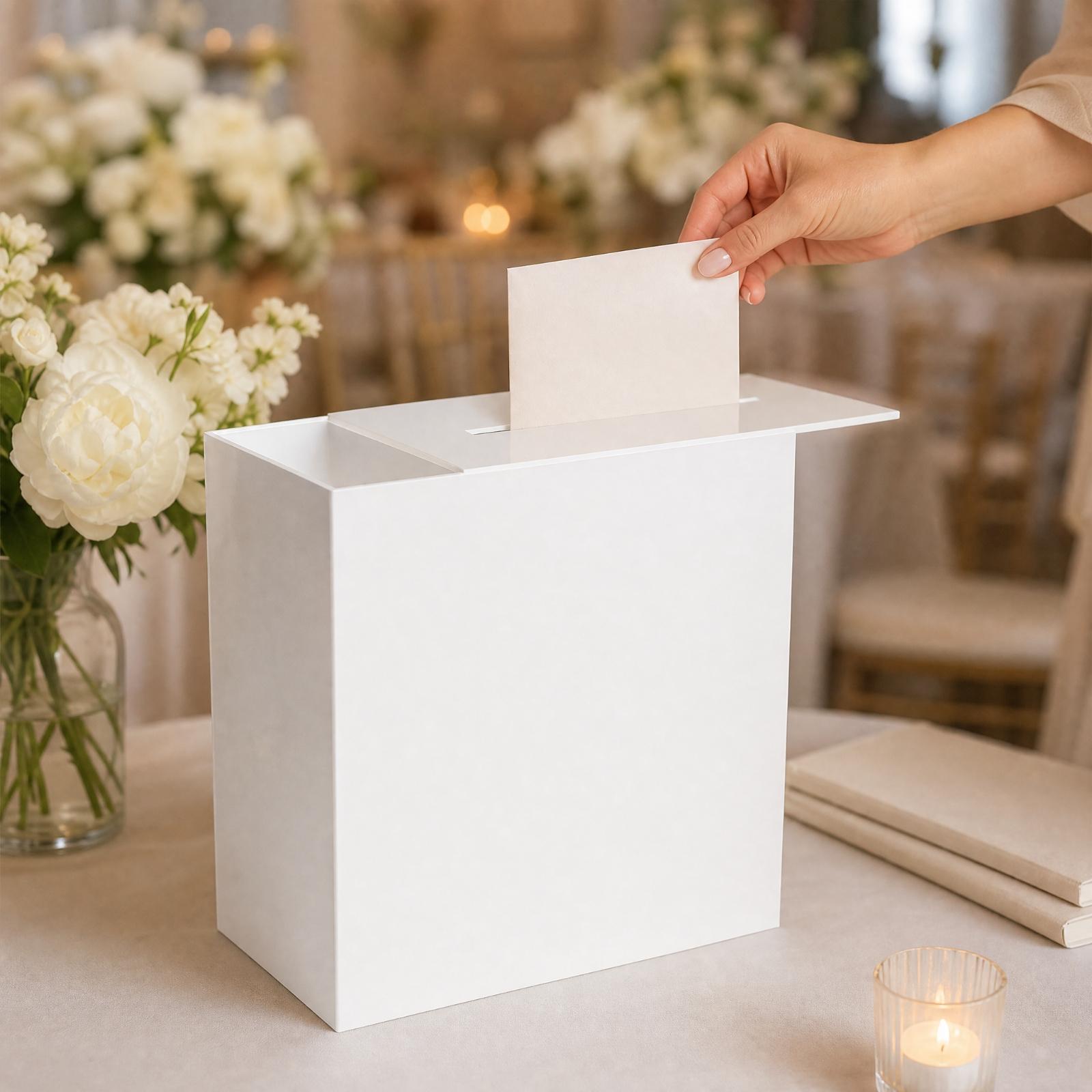 Acrylic Card Collection Box wi - Wedding Card Box 评论和价格