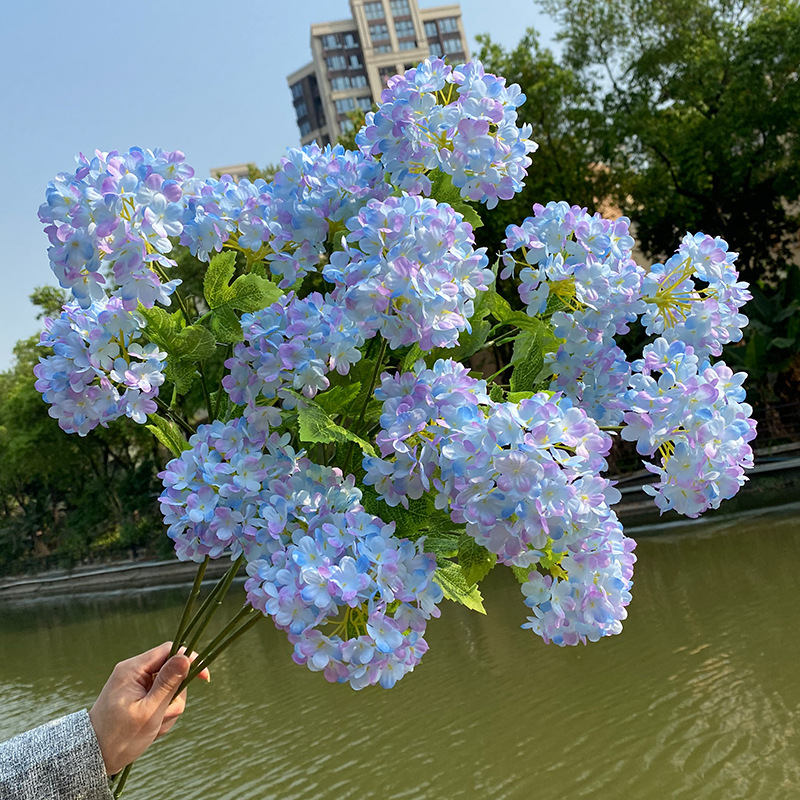 3pcs 4Head Hydrangea Wedding F - Wedding Decor Supply Store 评论和价格