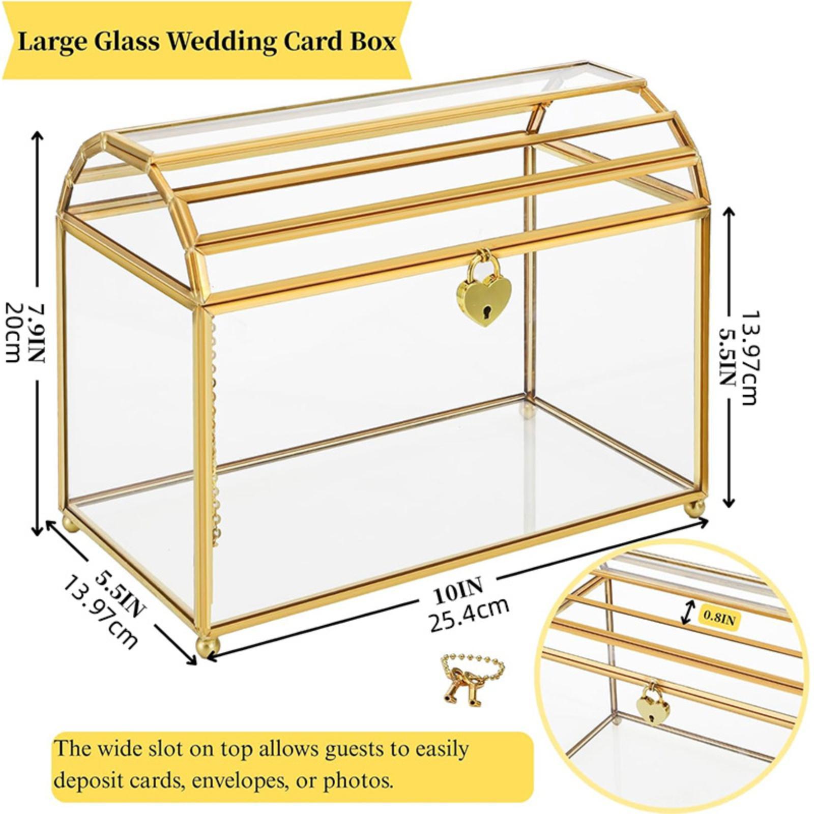 Glass Wedding Card Box Storage - Wedding Card Box 评论和价格