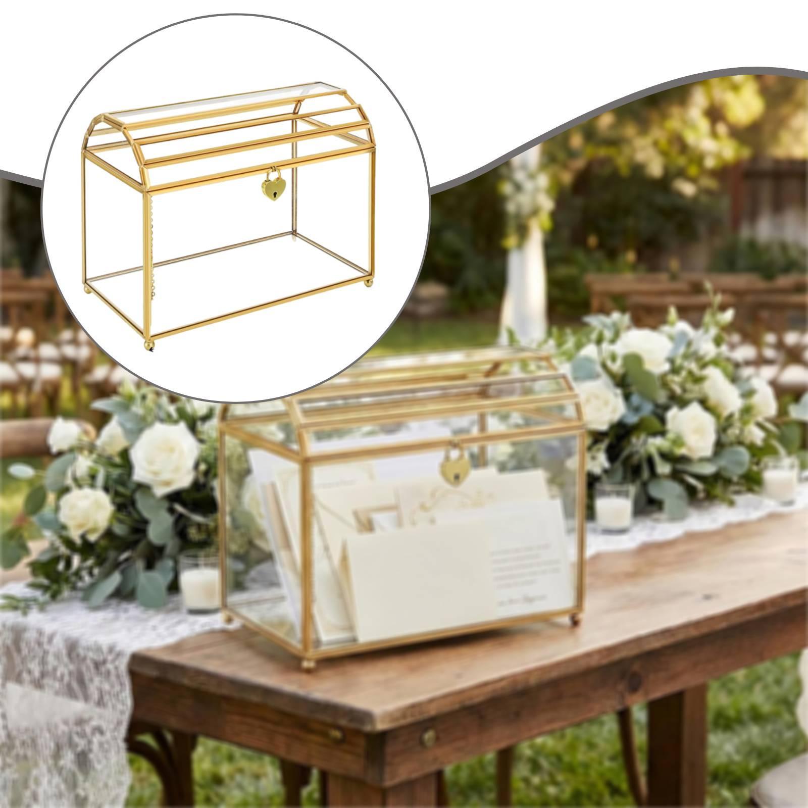 Glass Wedding Card Box Storage - Wedding Card Box 评论和价格