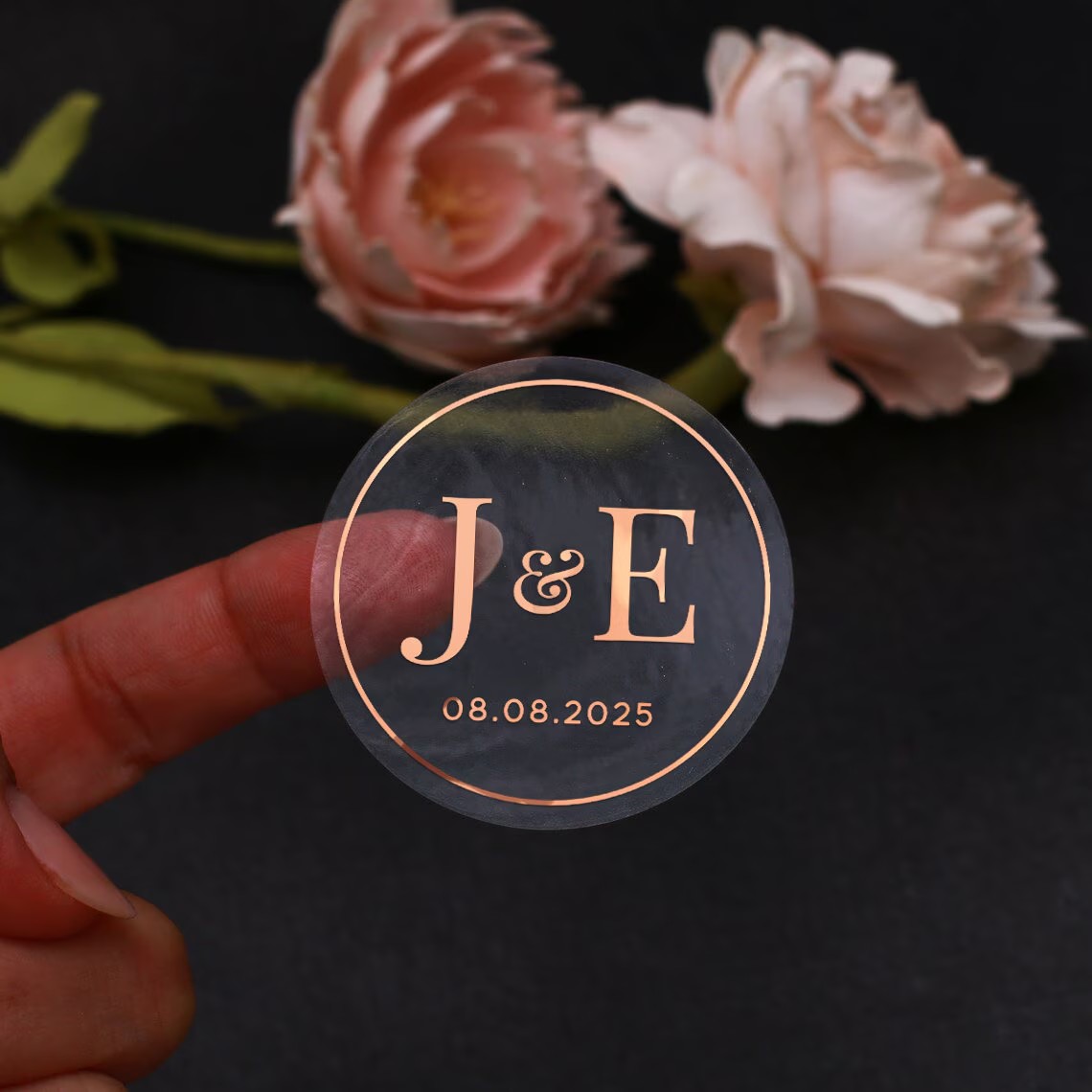 Clear Botanical Wedding Sticke - Wedding Envelopes 评论和价格