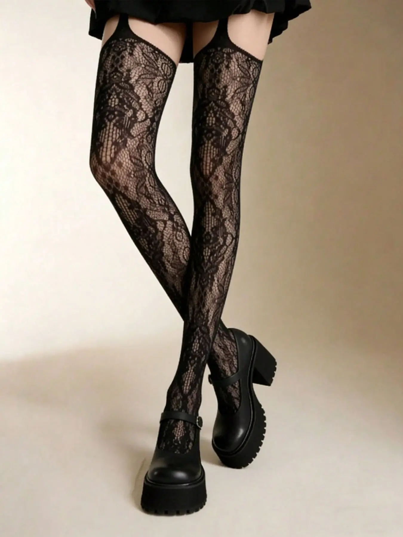 3 Pairs Floral Strappy Fishnet - Good Floral & Wedding Decor Supply Photos 评论和价格