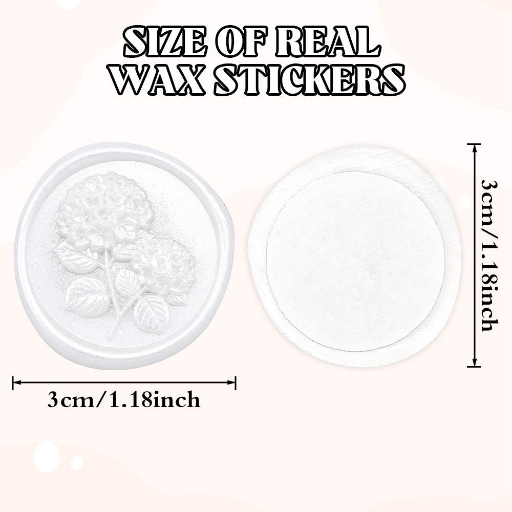 Wax Seal Stickers-3D Hydrangea - Wedding Envelopes 评论和价格