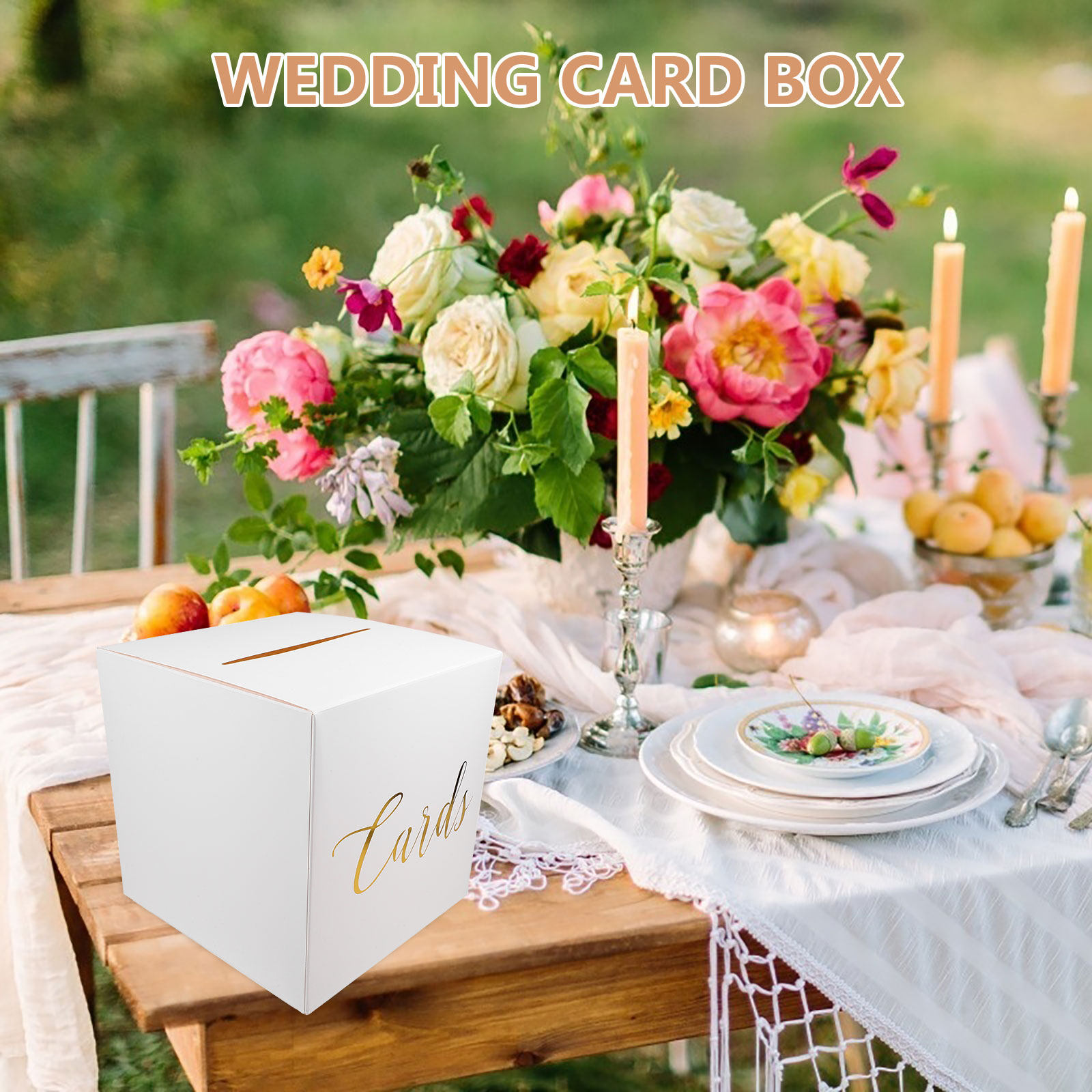 1Set Wedding Card Box Paper Ru - Wedding Card Box 评论和价格