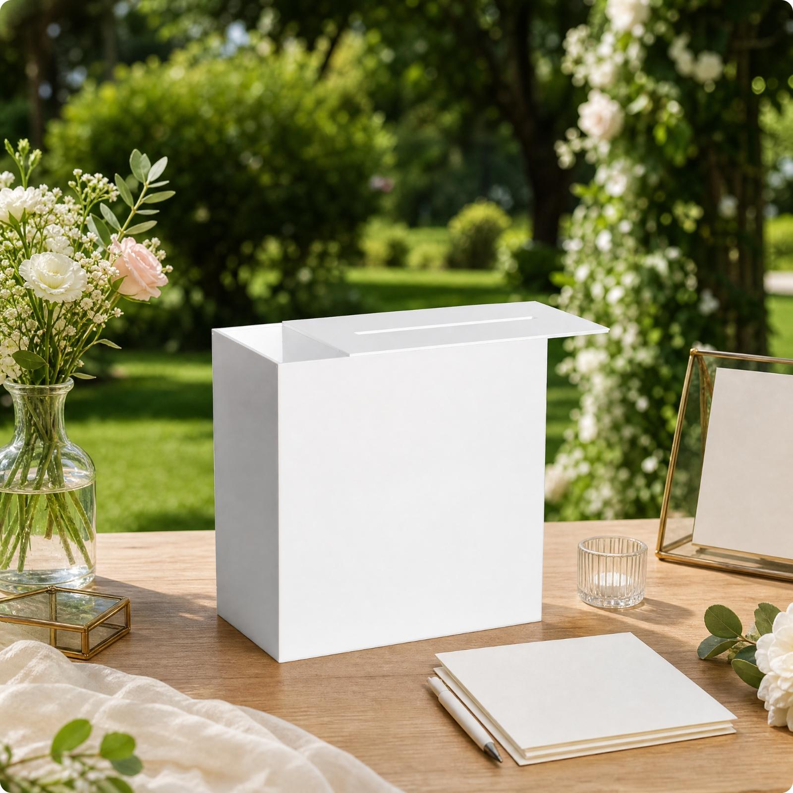 Transparent Acrylic Card Stora - Wedding Card Box 评论和价格