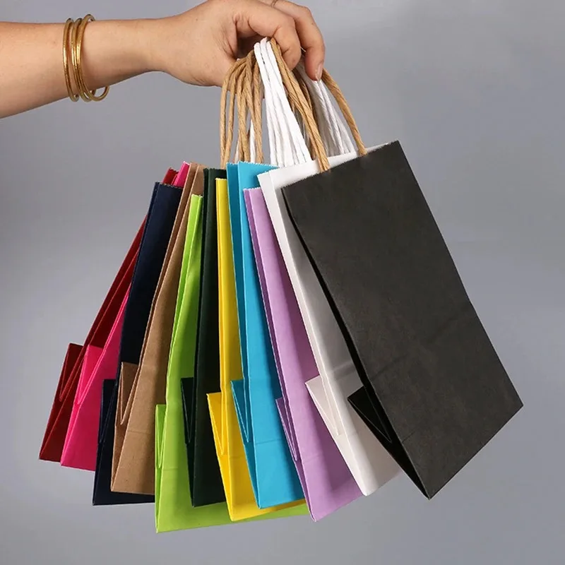 10/30/50pcs Kraft Paper Bag wi - Wedding/Event Supply Store 评论和价格