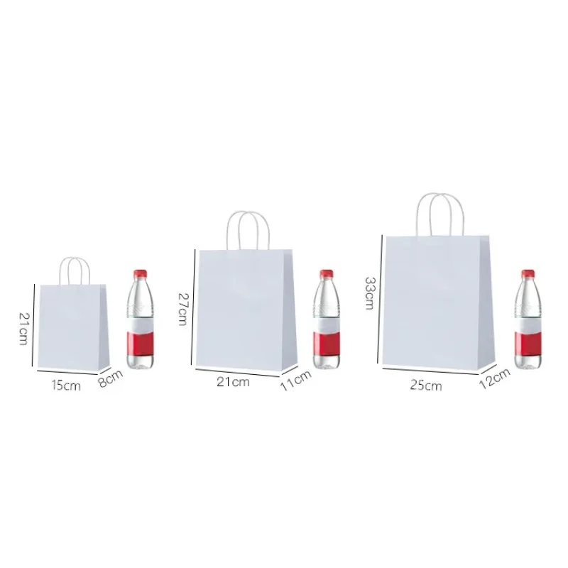 10/30/50pcs Kraft Paper Bag wi - Wedding/Event Supply Store 评论和价格